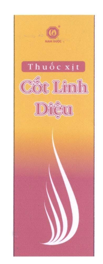 Mẫu nhãn hiệu NAM DUOC Thuốc xịt Cốt Linh Diệu