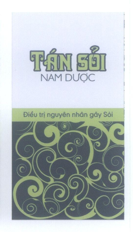 Mẫu nhãn hiệu Tán Sỏi Nam Dược Điều trị nguyên nhân gây sỏi