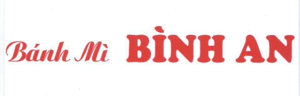 Mẫu nhãn hiệu Bánh Mì Bình An