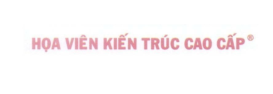 Mẫu nhãn hiệu Họa Viên Kiến Trúc Cao Cấp