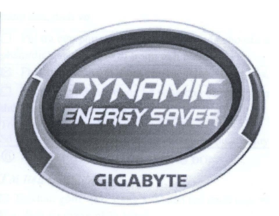 Mẫu nhãn hiệu DYNAMIC ENERGY SAVER GIGABYTE