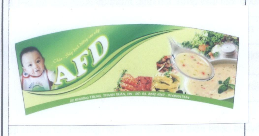 Mẫu nhãn hiệu AFD Cháo súp dinh dưỡng cao cấp