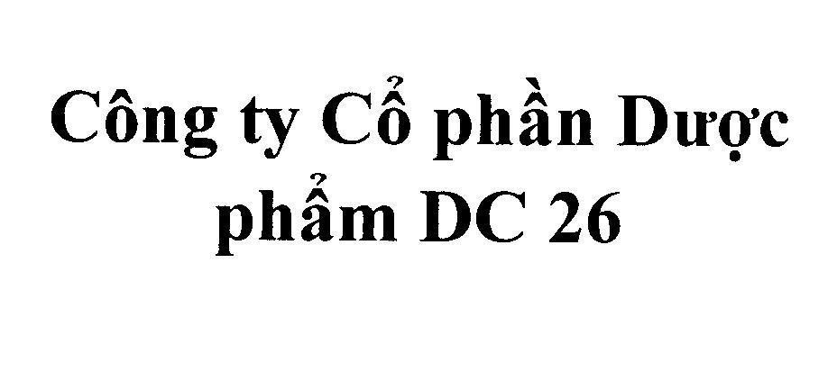 Mẫu nhãn hiệu DC 26 Công ty cổ phần dược phẩm