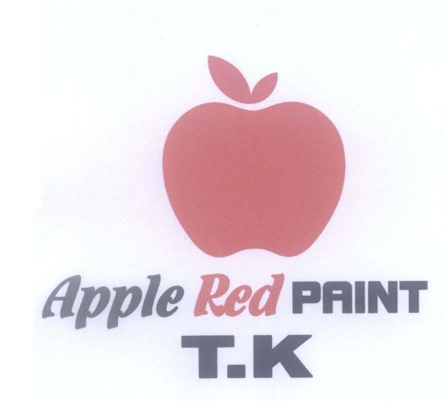 Mẫu nhãn hiệu Apple Red PAINT T.K