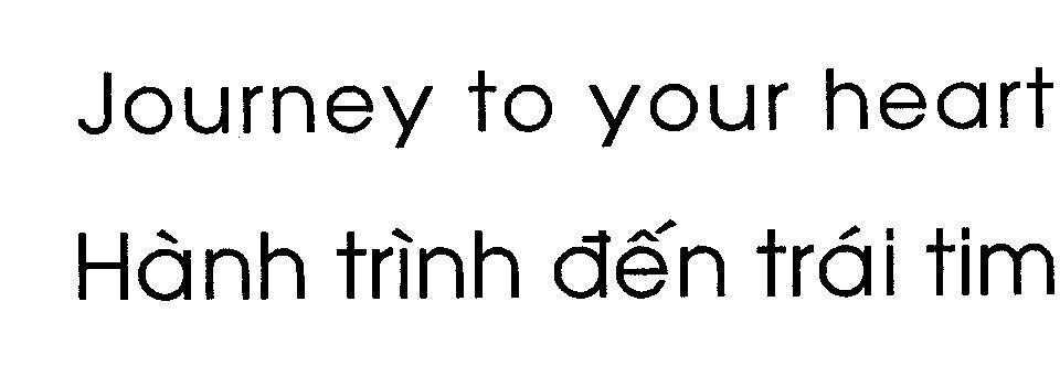 Mẫu nhãn hiệu Journey to your heart Hành trình đến trái tim