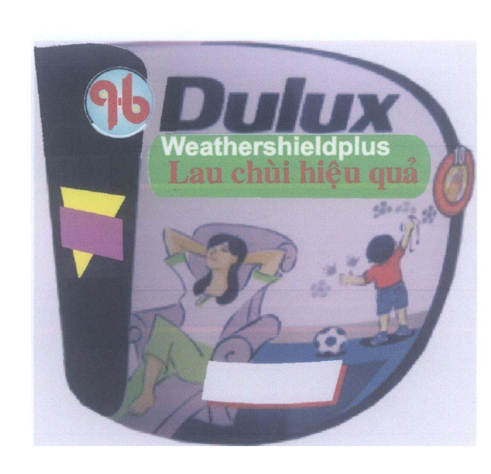 Mẫu nhãn hiệu D Dulux H B Weathershieldplus Lau chùi hiệu quả