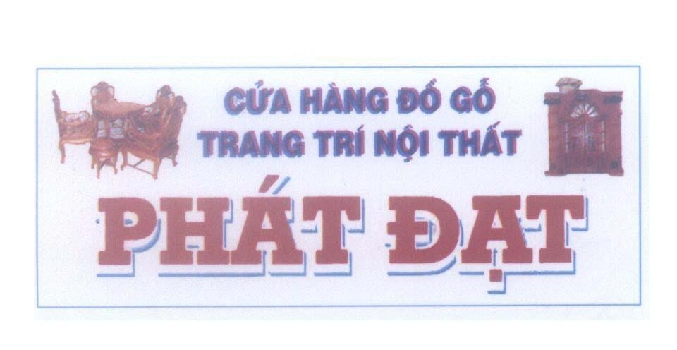 Mẫu nhãn hiệu Phát Đạt Cửa Hàng Đồ Gỗ Trang Trí Nội Thất
