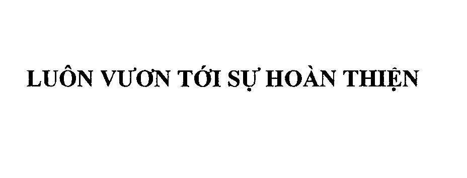 Mẫu nhãn hiệu Luôn vươn tới sự hoàn thiện