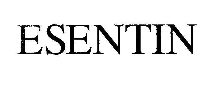 Mẫu nhãn hiệu ESENTIN