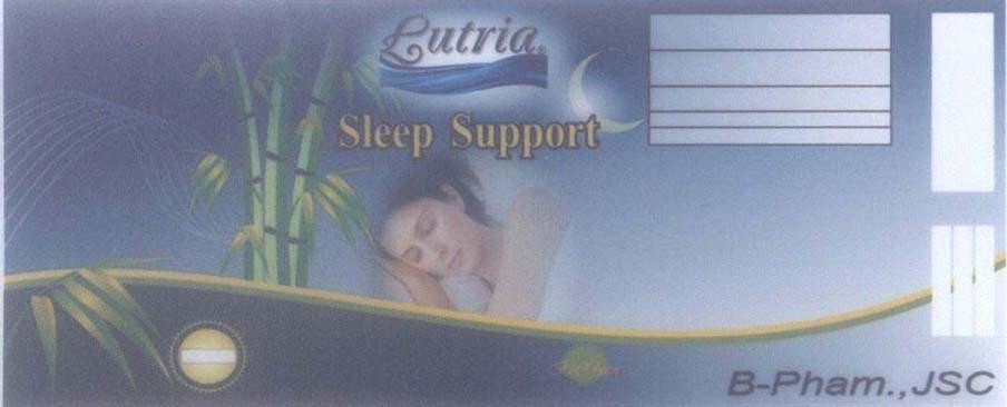 Mẫu nhãn hiệu Lutria B-Pham BioPharm JSC Sleep Support