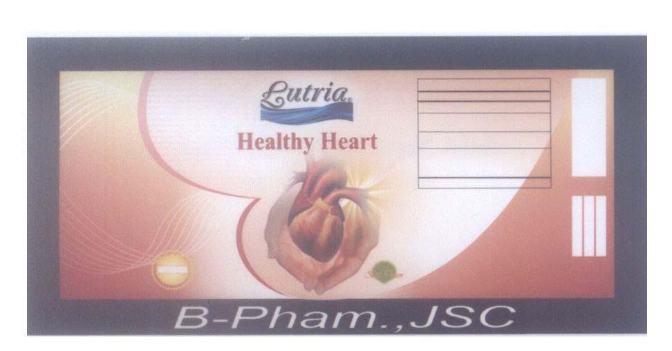 Mẫu nhãn hiệu Lutria BioPharm B-Pham JSC Healthy Heart