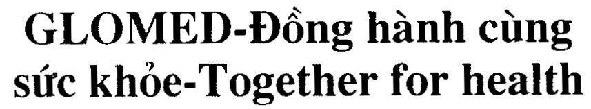 Mẫu nhãn hiệu GLOMED-Đồng hành cùng sức khỏe-Together for health