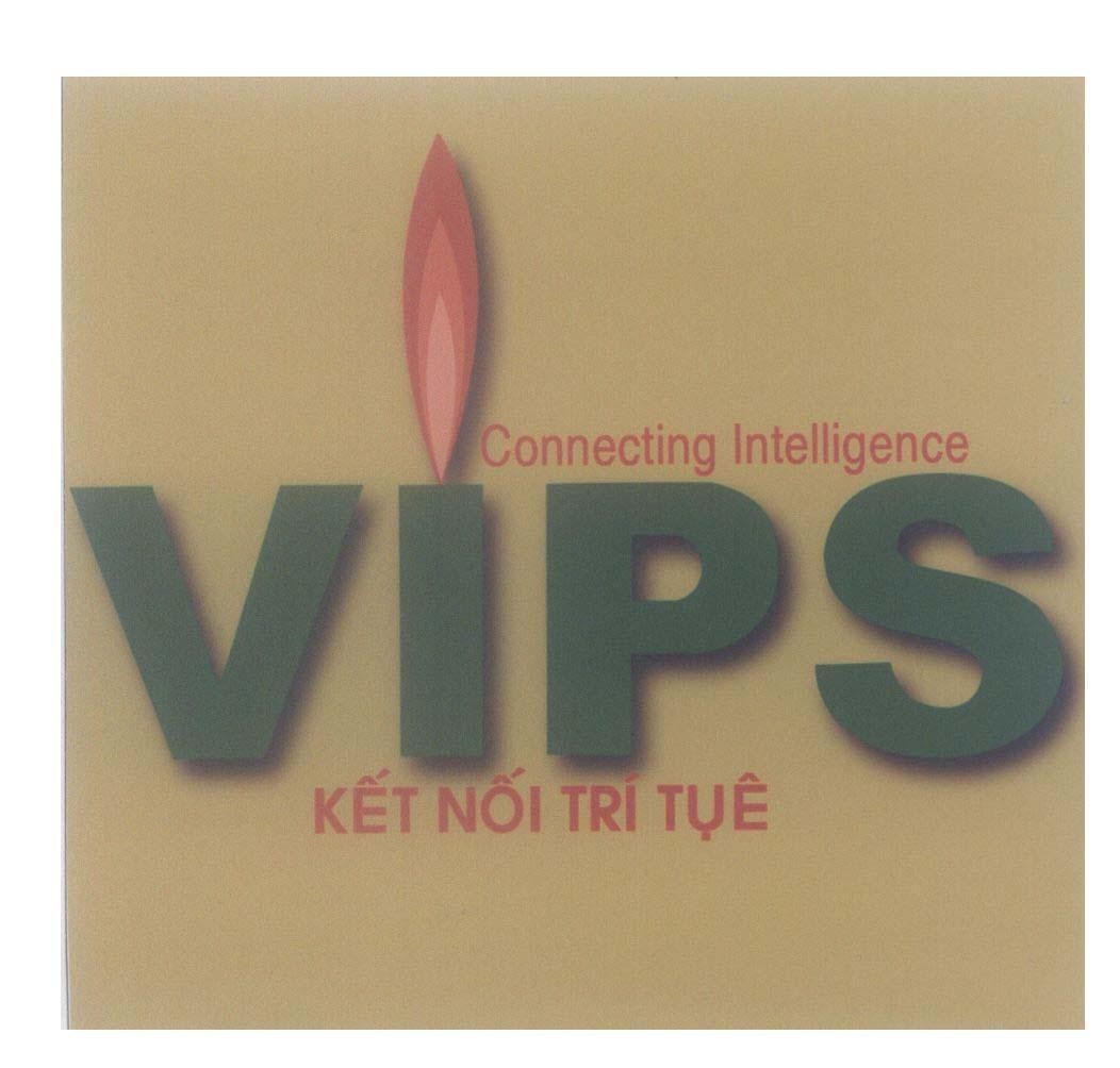 Mẫu nhãn hiệu VIPS Kết Nối Trí Tuệ Connecting Intelligence