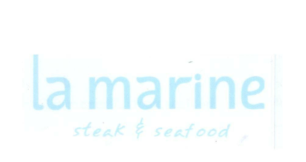 Mẫu nhãn hiệu La marine steak seafood