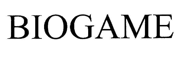 Mẫu nhãn hiệu BIOGAME