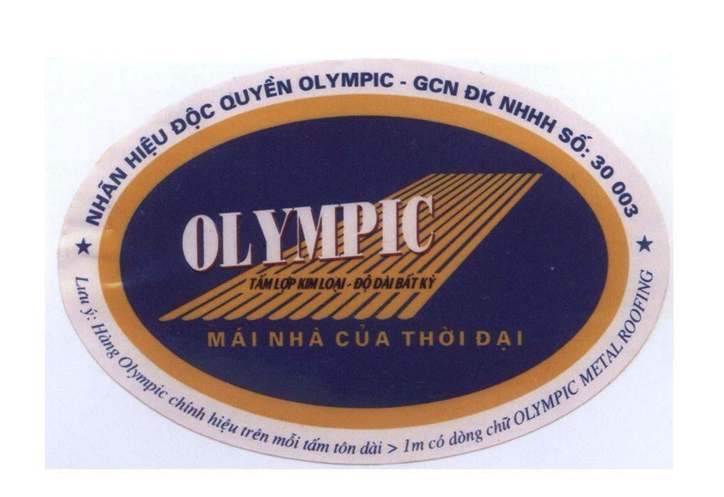Mẫu nhãn hiệu OLYMPIC Tấm Lợp Kim Loại - Độ Dài Bất Kỳ Mái Nhà Của Thời Đại OLYMPIC METAL ROOFING