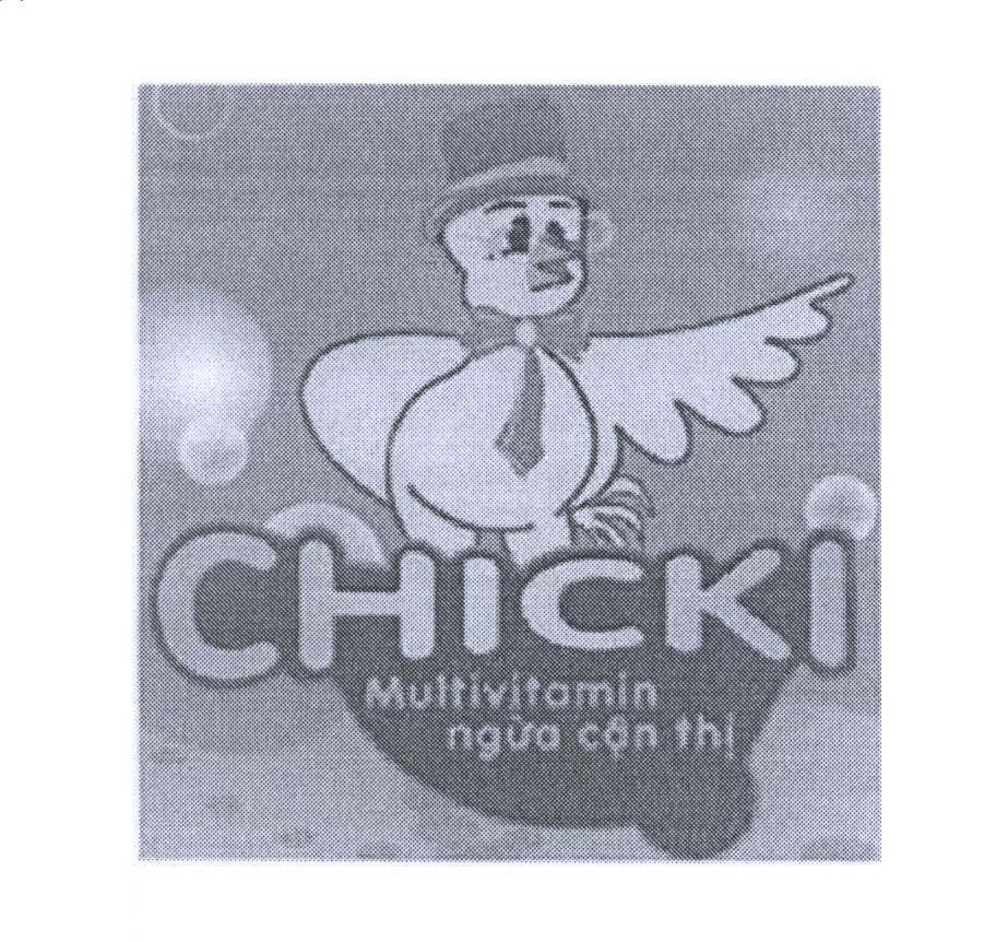 Mẫu nhãn hiệu CHICKI Multivitamin ngừa cận thị