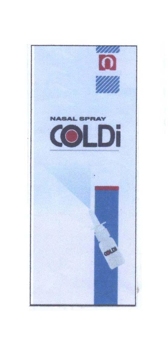 Mẫu nhãn hiệu COLDi NASAL SPRAY COLDI N