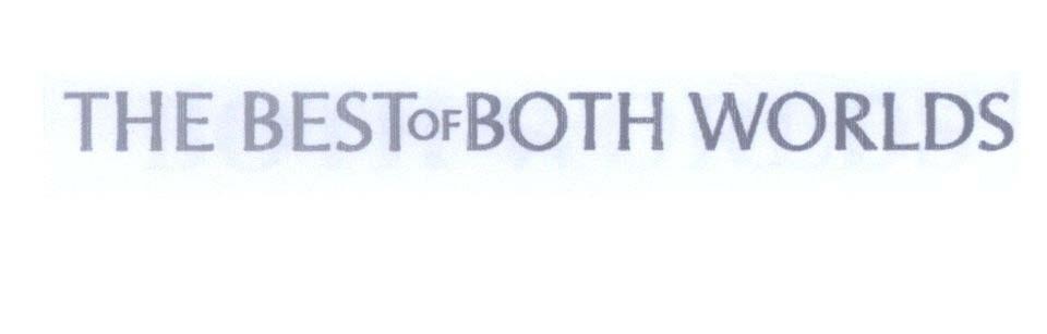 Mẫu nhãn hiệu THE BEST OF BOTH WORLDS