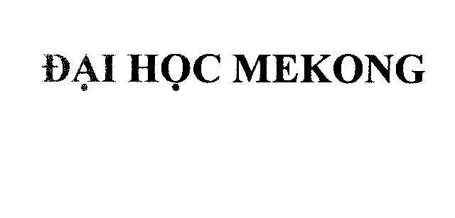 Mẫu nhãn hiệu Đại Học MEKONG