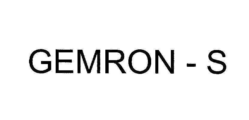 Mẫu nhãn hiệu GEMRON - S