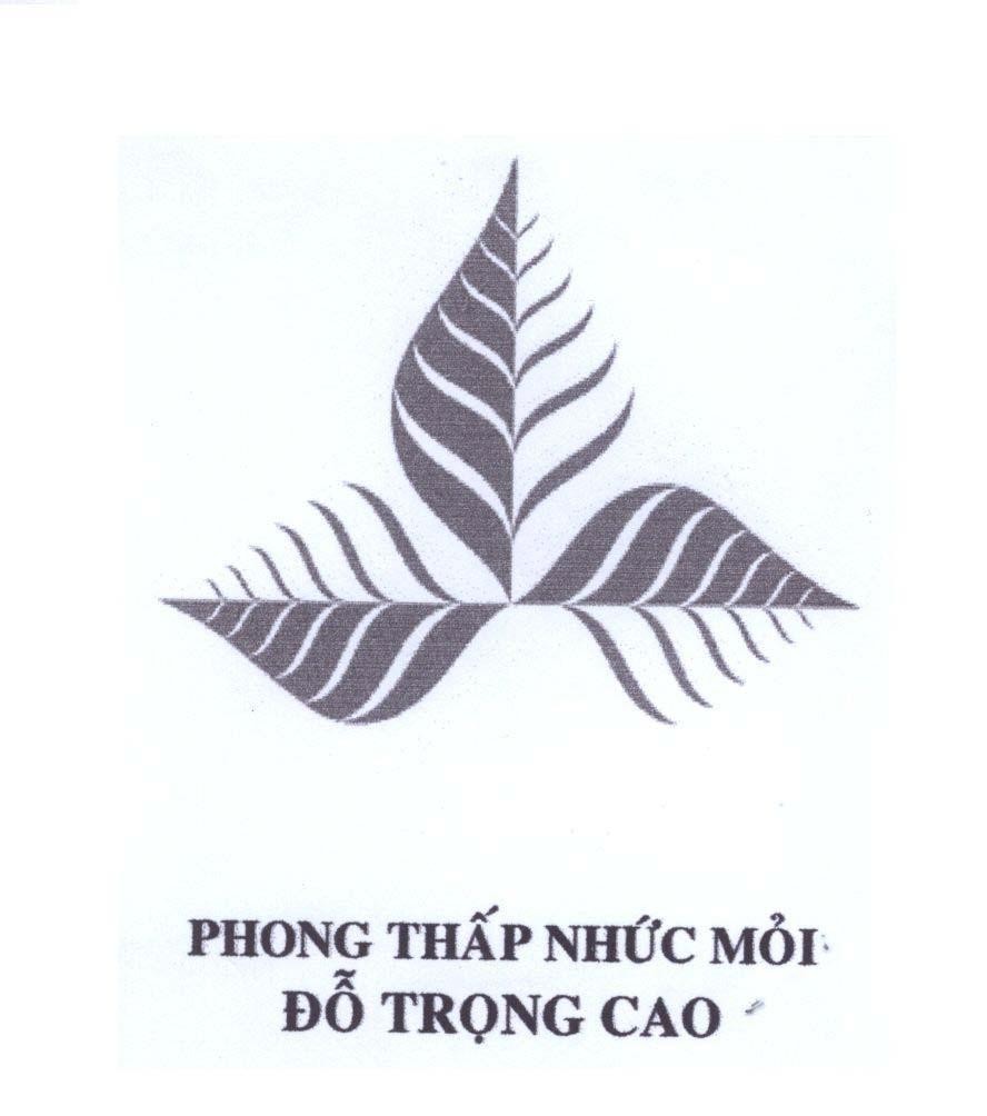 Mẫu nhãn hiệu Phong Thấp Nhức Mỏi Đỗ Trọng Cao
