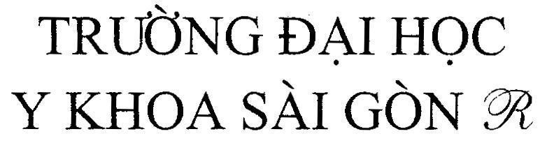 Mẫu nhãn hiệu Trường Đại Học Y Khoa Sài Gòn R