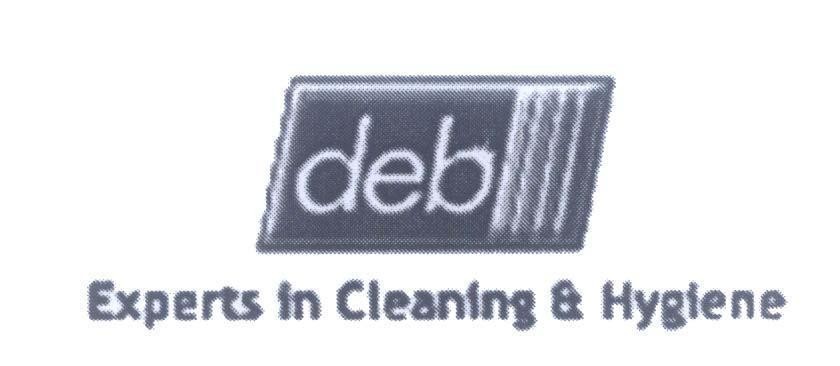 Mẫu nhãn hiệu deb Experts in Cleaning & Hygiene