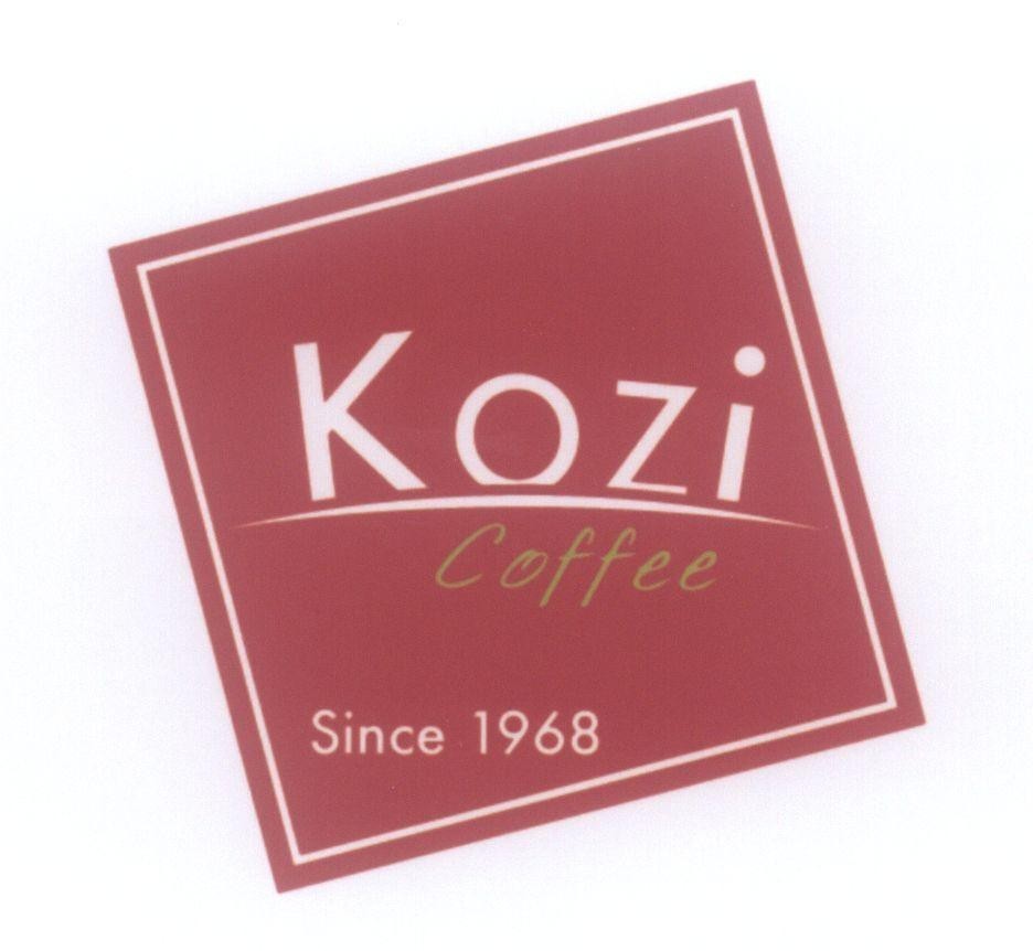 Mẫu nhãn hiệu KOZI Coffee Since 1968