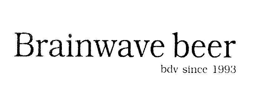 Mẫu nhãn hiệu Brainwave beer bdv since 1993