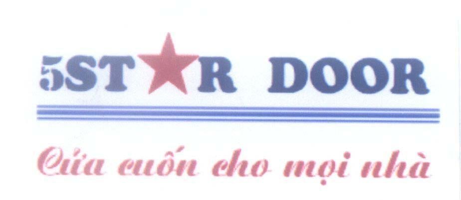 Mẫu nhãn hiệu 5STR 5STAR DOOR Cửa cuốn cho mọi nhà