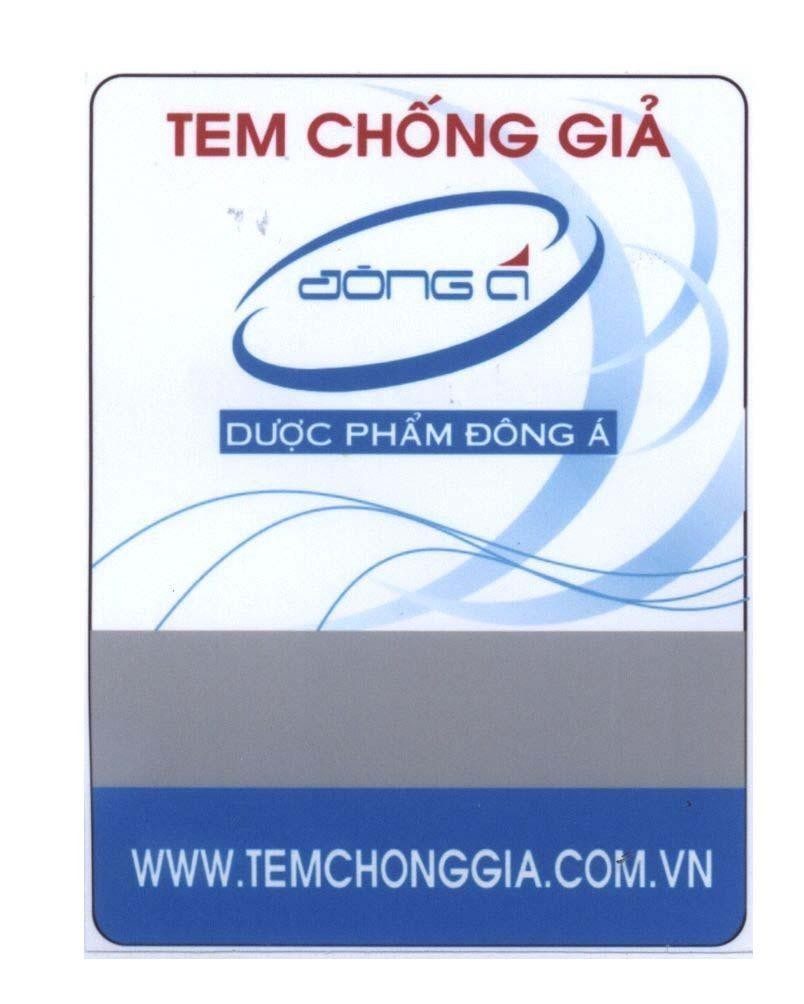 Mẫu nhãn hiệu Tem Chống Giả đông á Dược Phẩm Đông á www.TEMCHONGGIA.COM.VN