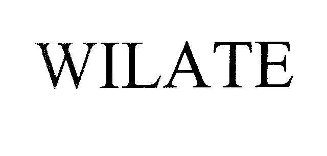 Mẫu nhãn hiệu WILATE