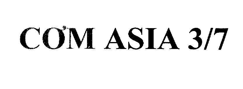 Mẫu nhãn hiệu CƠM ASIA 3/7