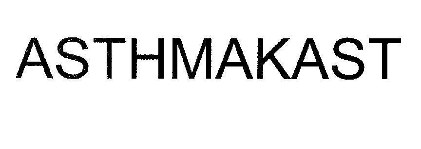 Mẫu nhãn hiệu ASTHMAKAST