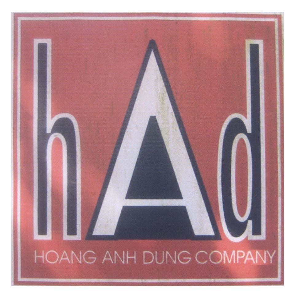 Mẫu nhãn hiệu hAd h A d HOANG ANH DUNG COMPANY