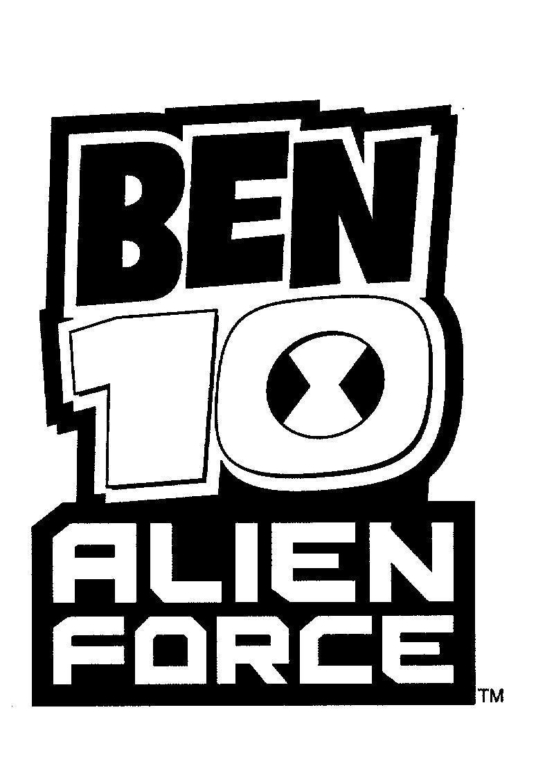 Mẫu nhãn hiệu BEN 10 ALIEN FORCE