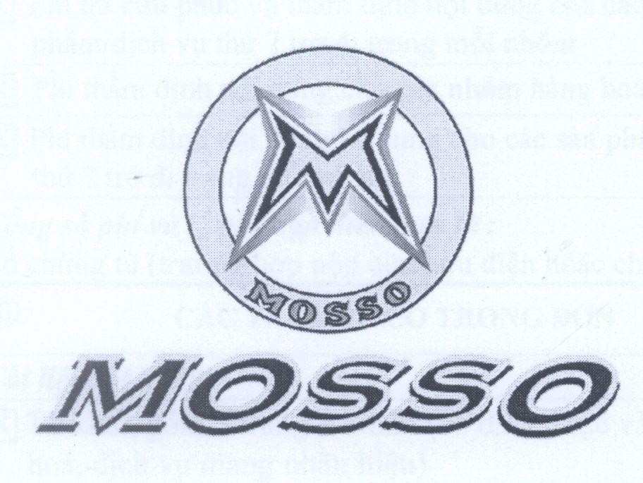 Mẫu nhãn hiệu MOSSO