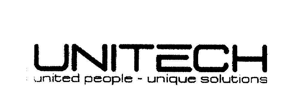 Mẫu nhãn hiệu UNITECH united people - unique solutions